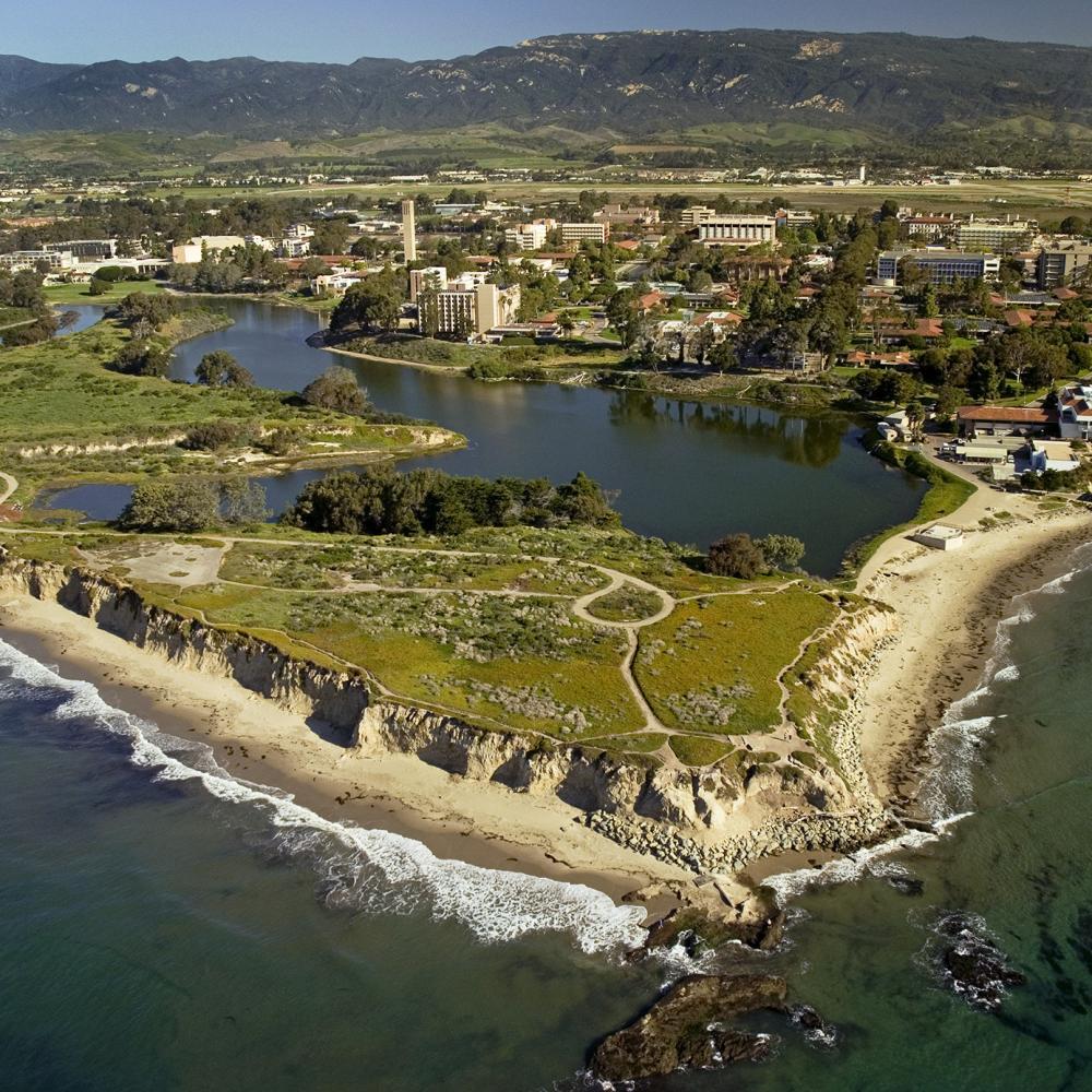 Aerial view of campus point